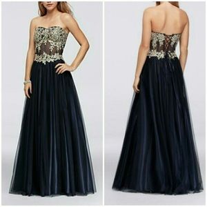 Blonde Nites Corset Ball Gown
